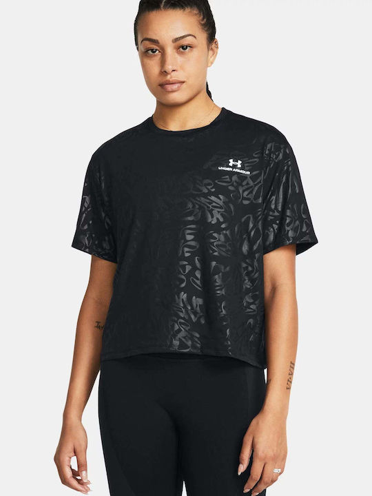 RUSH ENERGY EMBOSS CROP SS ΜΠΛΟΥΖΑΚΙ ΚΟΝΤΟΜΑΝΙΚΟ UNDER ARMOUR (1383640)