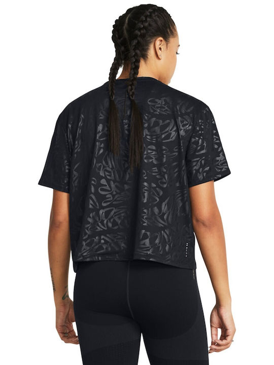 RUSH ENERGY EMBOSS CROP SS ΜΠΛΟΥΖΑΚΙ ΚΟΝΤΟΜΑΝΙΚΟ UNDER ARMOUR (1383640)