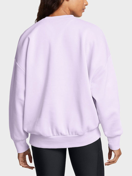 RIVAL FLEECE WORDMARKOS CREW ΜΠΛΟΥΖΑ ΜΑΚΡΥΜΑΝΙΚΗ UNDER ARMOUR 1386513