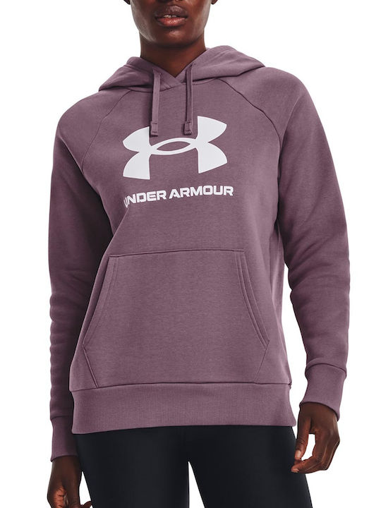 UA Rival Fleece Big Logo Hdy ΜΠΛΟΥΖΑ ΜΑΚΡΥΜΑΝΙΚΗ (1379501)