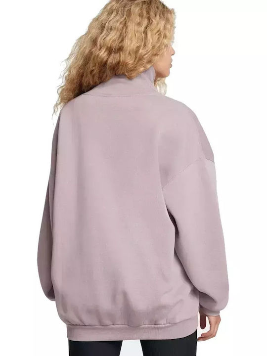 UA ICON FLEECE OS MOCK CREW ΜΑΚΡΥΜΑΝΙΚΗ ΜΠΛΟΥΖΑ (1386500)