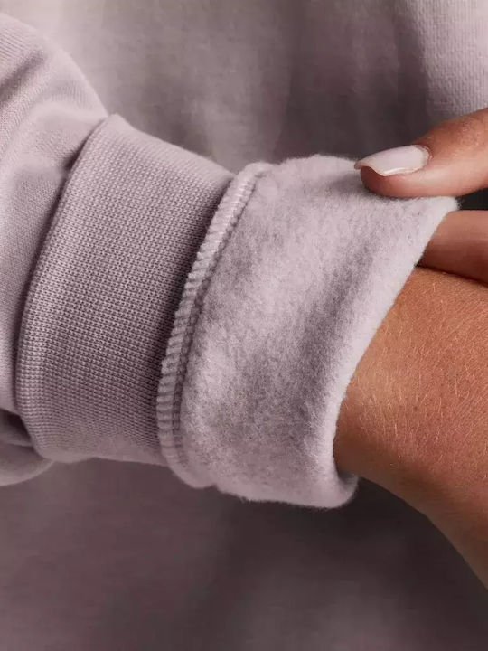 UA ICON FLEECE OS MOCK CREW ΜΑΚΡΥΜΑΝΙΚΗ ΜΠΛΟΥΖΑ (1386500)