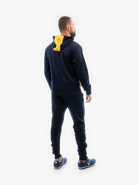 TUTA VISA MELANGE CON CAPPUCCIO POLARFLEECE TR018P 