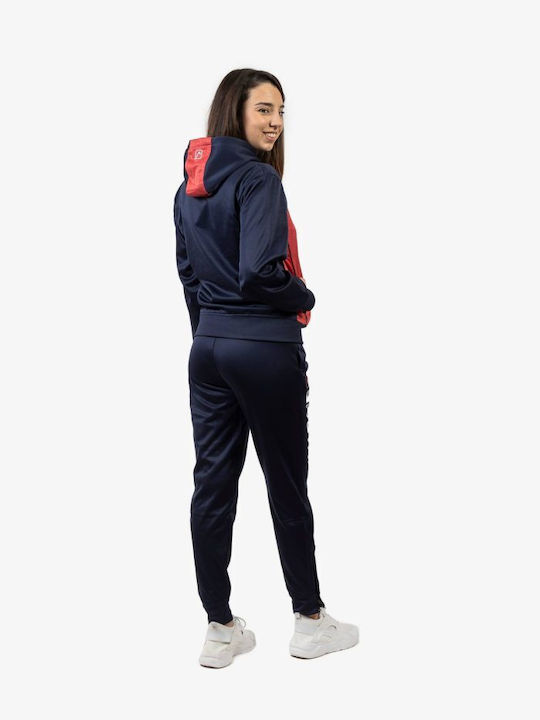 TUTA VISA MELANGE CON CAPPUCCIO POLARFLEECE TR018P 