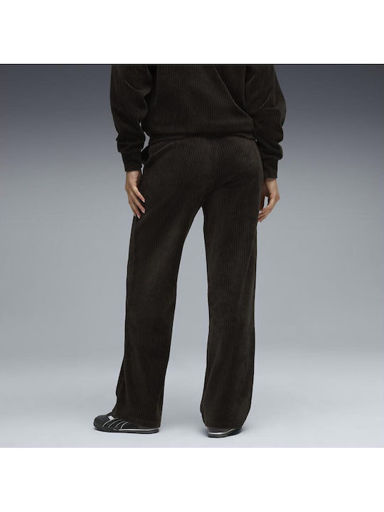 PUMA ESS ELEVATED Comfort Velour Rib Straight Leg Pant ΠΑΝΤΕΛΟΝΙ