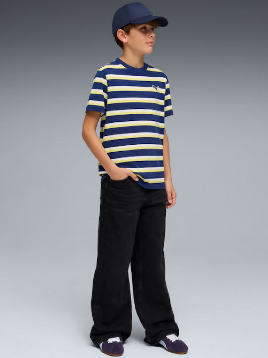 PUMA ESS ELEVATED Striped Tee ΜΠΛΟΥΖΑΚΙ Κ/Μ