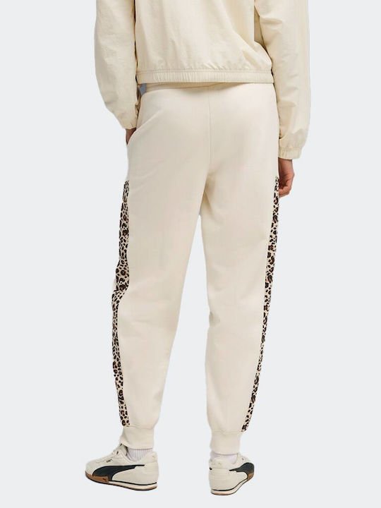 PUMA ESS GRAPHIC Animal Comfort High Waist Sweatpants FL cl ΠΑΝΤΕΛΟΝΙ