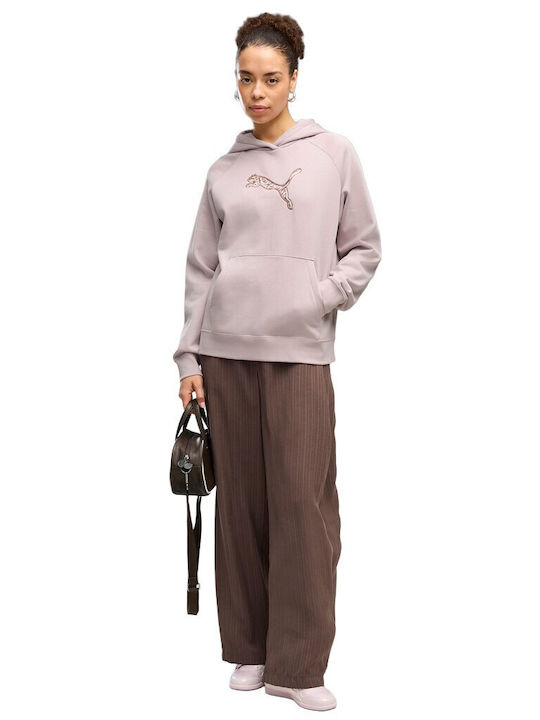 PUMA ESS SEQUINS Standart Hoodie FL ΦΟΥΤΕΡ ΜΕ ΚΟΥΚΟΥΛΑ