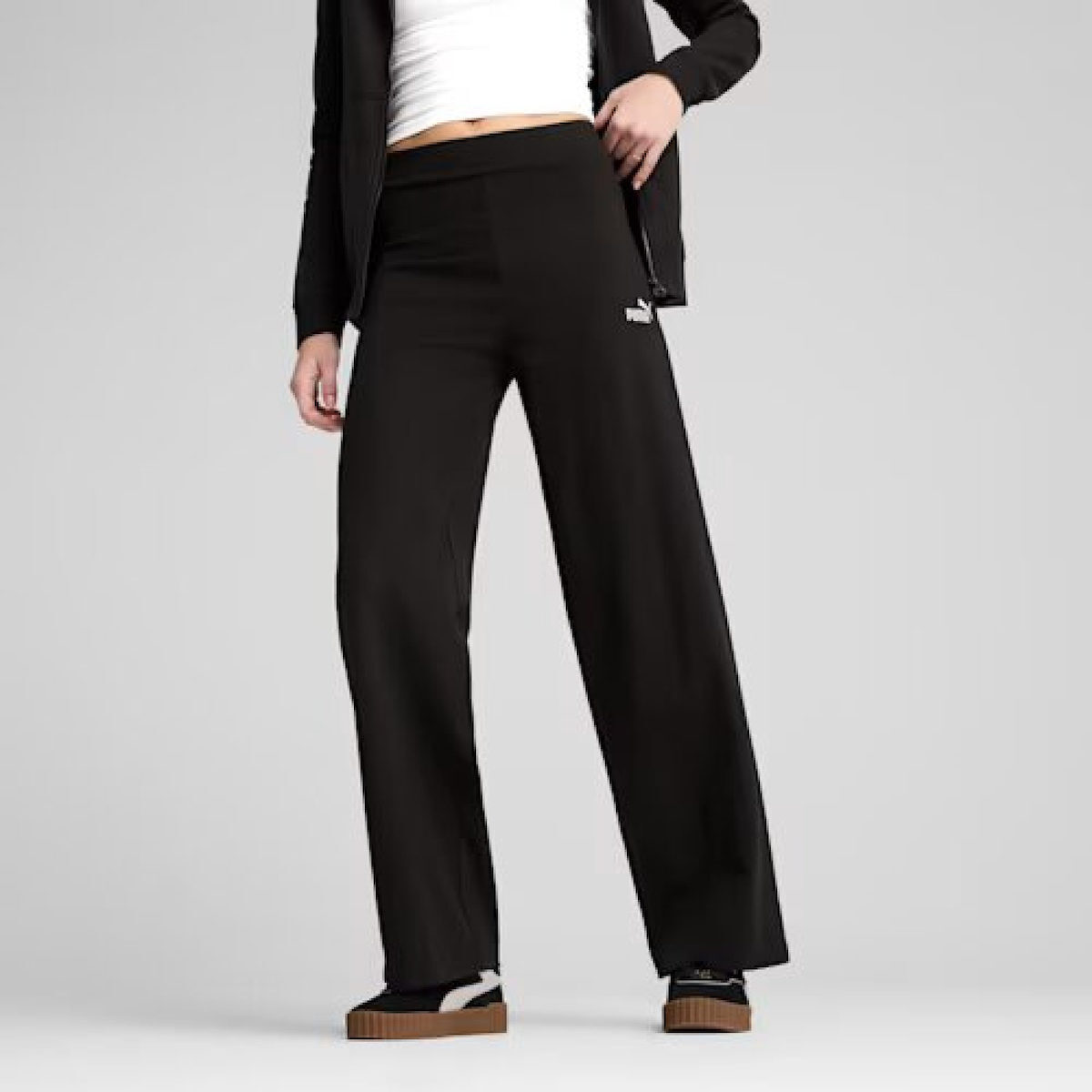 PUMA ESS Small No.1 Logo High-Waist Straight Leggings ΚΟΛΑΝ