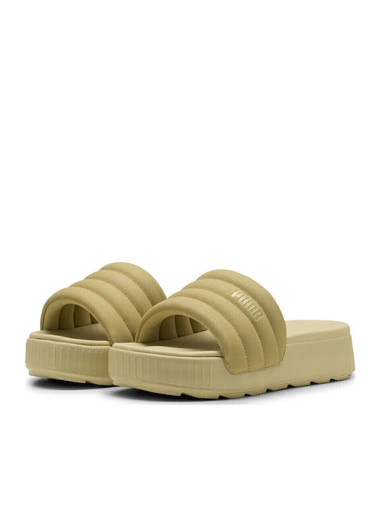PUMA Karmen Slide Puffy Wns Aqua Metallics ΥΠΟΔΗΜΑ SLIDES LOW