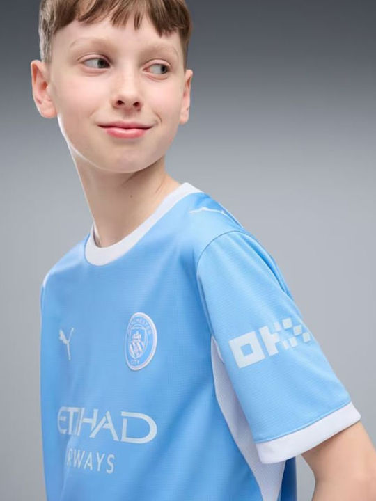 PUMA MCFC Home Jersey Replica Jr ΦΑΝΕΛΑ ΠΟΔΟΣΦΑΙΡΟΥ Κ/Μ
