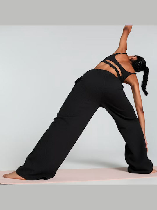 PUMA Q4 STUDIO TEXTURED HW PANT ΠΑΝΤΕΛΟΝΙ (525758)
