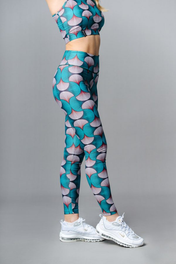 Aqua Seashell Εμπριμέ Ματ Κολάν (Dazzler)