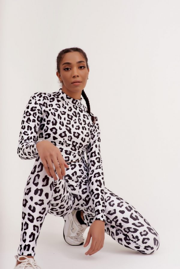 White and Black Leopar Κολάν (Dazzler)