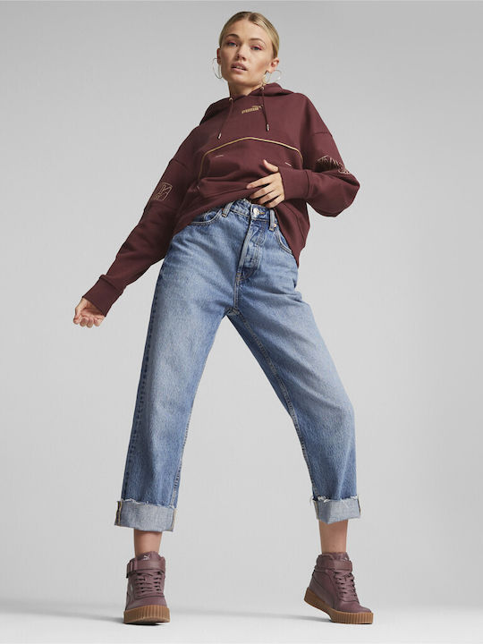 PUMA POWER DECO GLAM HOODIE FL ΦΟΥΤΕΡ ΜΕ ΚΟΥΚΟΥΛΑ PUMA 671756 