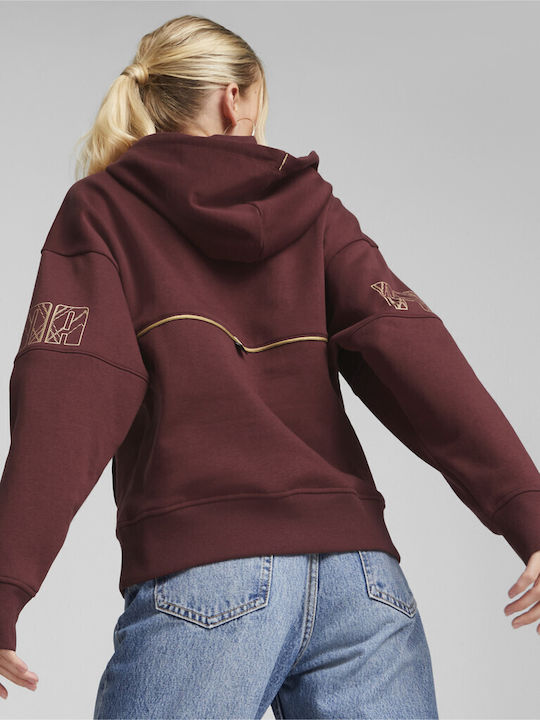 PUMA POWER DECO GLAM HOODIE FL ΦΟΥΤΕΡ ΜΕ ΚΟΥΚΟΥΛΑ PUMA 671756 