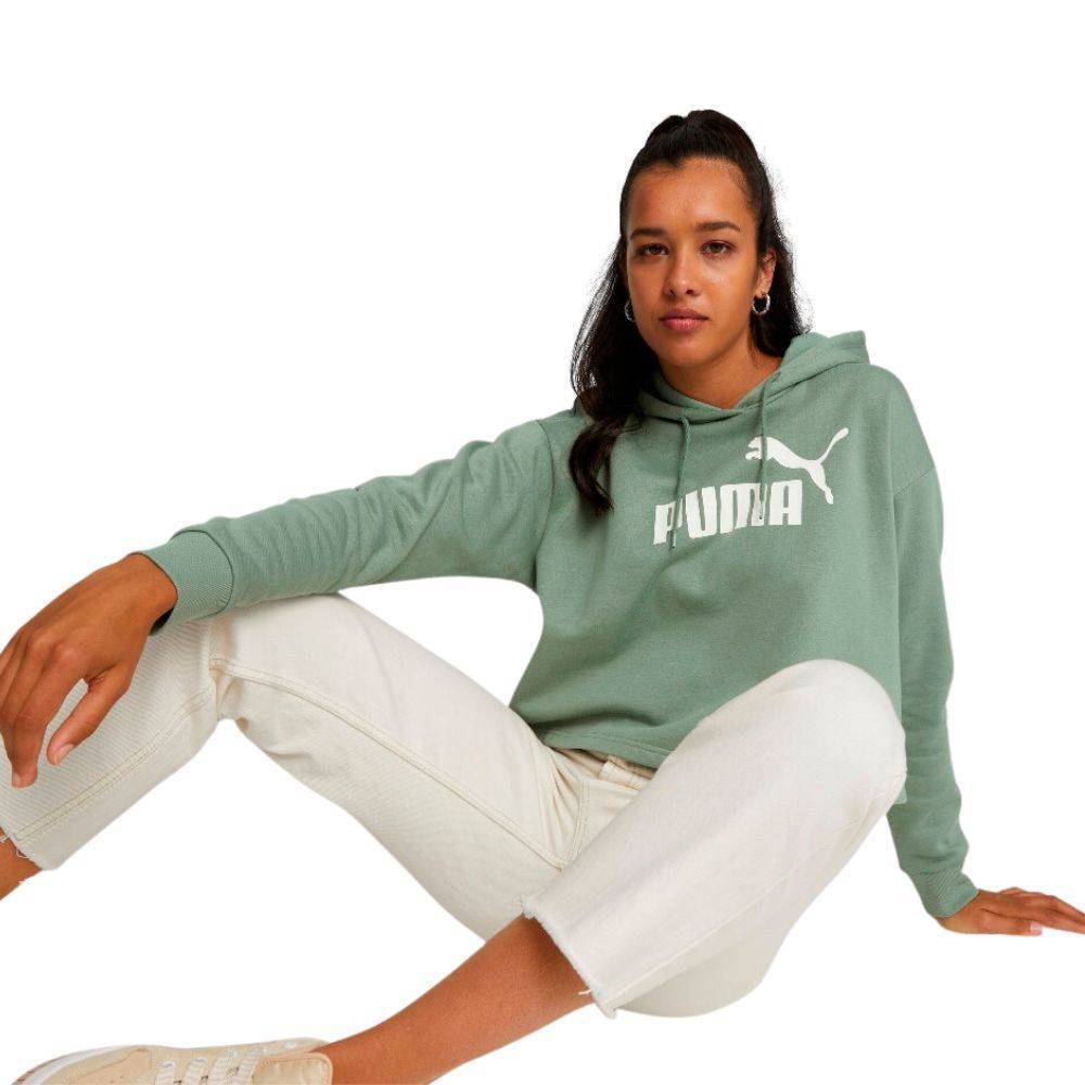 PUMA ESS Cropped Logo Hoodie FL Women's ΜΠΛΟΥΖΑ ΦΟΥΤΕΡ 586869