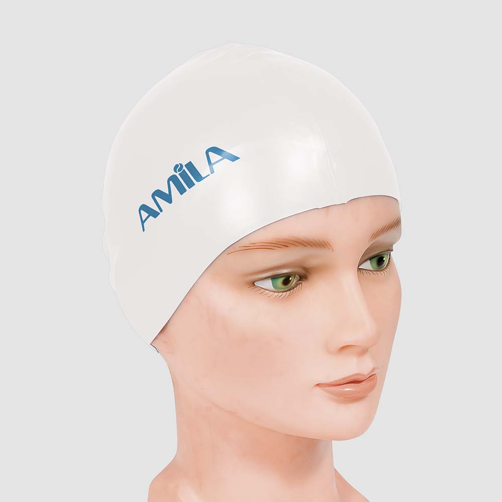 Σκουφάκια πισίνας απλά μονόχρωμα, Άσπρο