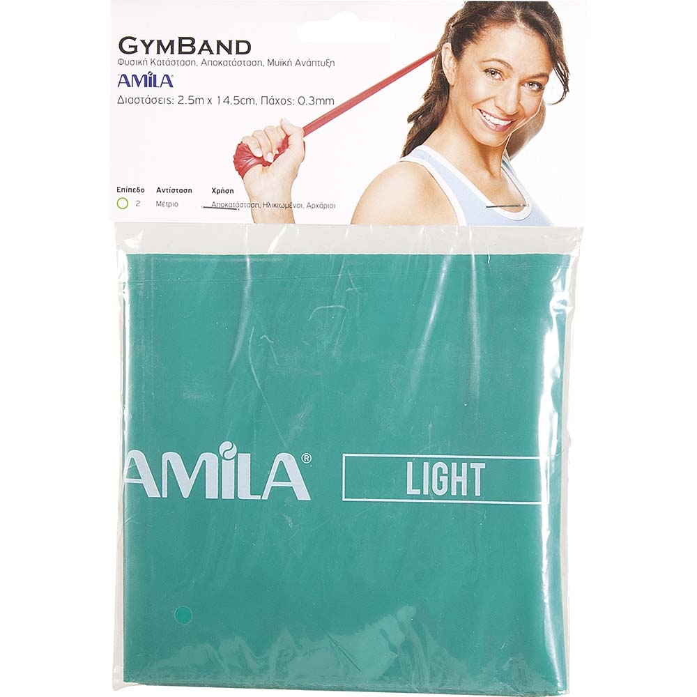Λάστιχο Αντίστασης AMILA GYMBAND 2.5m Light