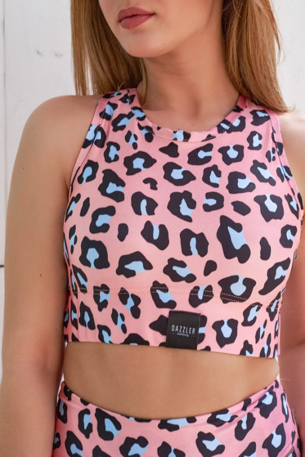 Pink Leopar Αθλητικός Στηθόδεσμος Dazzler 