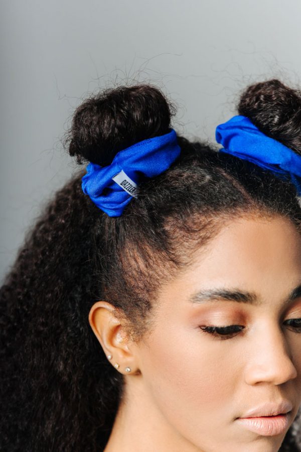 Denpasar Μπλε Ηλεκτρίκ Γυαλιστερό Scrunchie Dazzler 