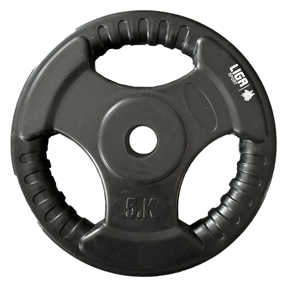 RUBBER WEIGHT LIFTING PLATE 5kg Φ28 LIGA