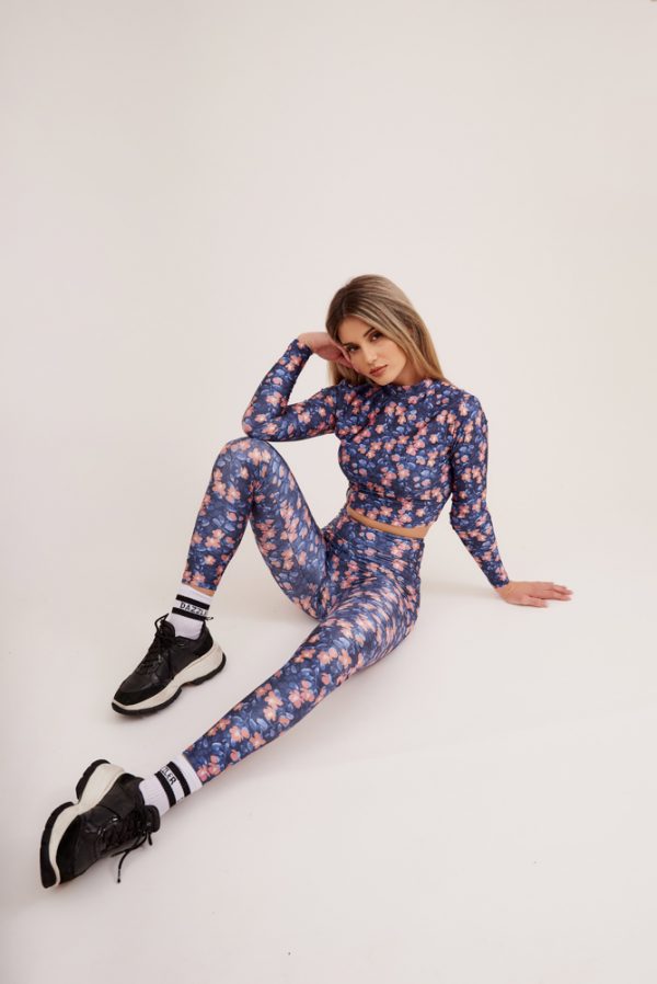 Blue Floral Κολάν Dazzler 