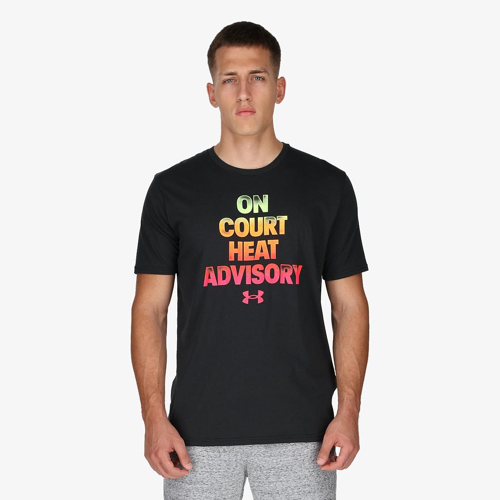 Under Armour Bball Heat Advisory Ανδρικό T-shirt Μαύρο 1370234 