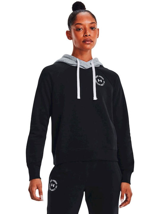 RIVAL FLEECE CB HOODIE ΜΠΛΟΥΖΑ ΜΑΚΡΥΜΑΝΙΚΗ UNDER ARMOUR 1373031 