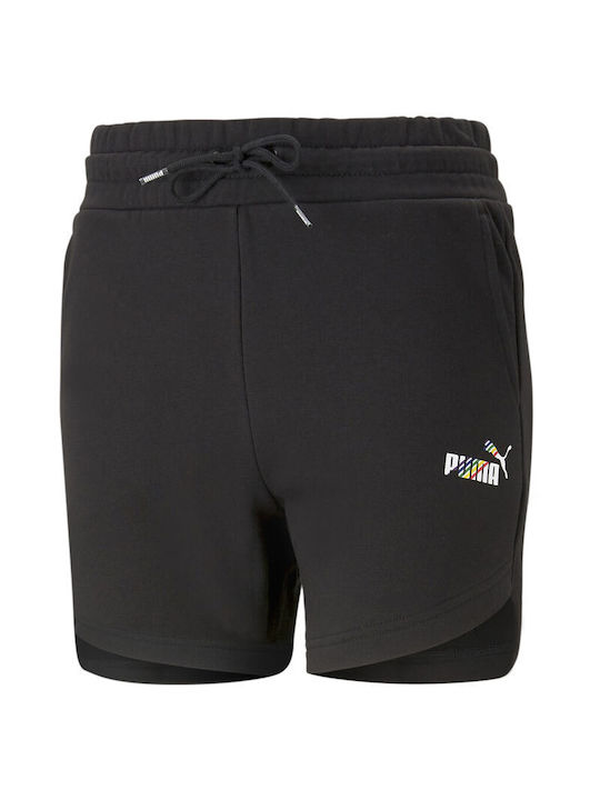 PUMA ESS + Love is Love 5" High Waist Shorts Women's 673674