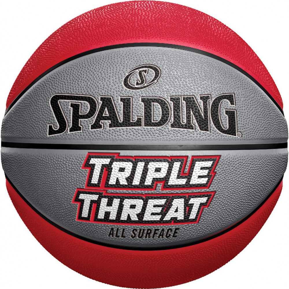 Spalding 2021 Triple Threat Size 7 Rubber Basketball 84-546Z1