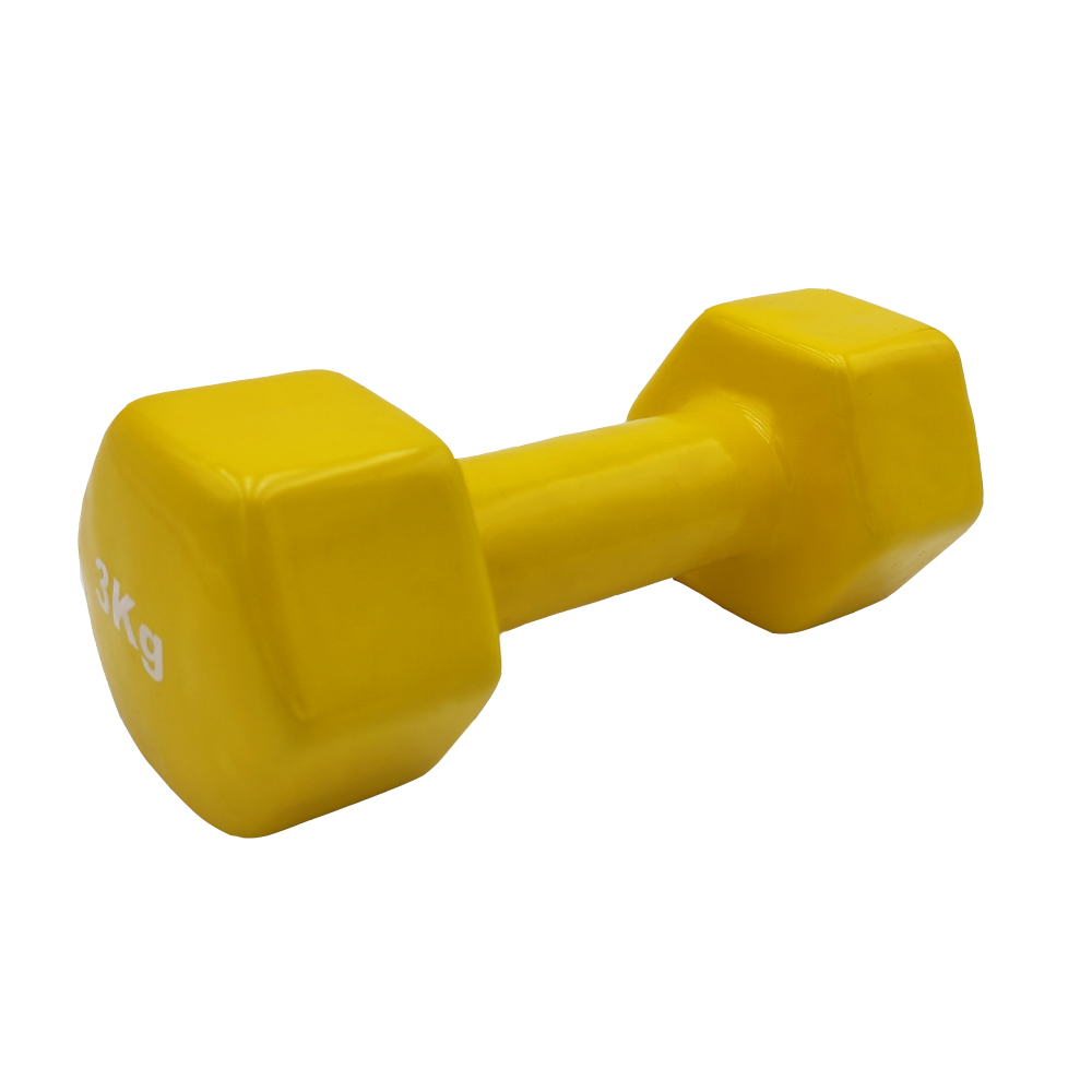 OEND390399-3 VINYL DUMBBELL ΑΛΤΗΡΑΣ ΒΙΝΥΛΙΟΥ 3kg Κίτρινο LIGA