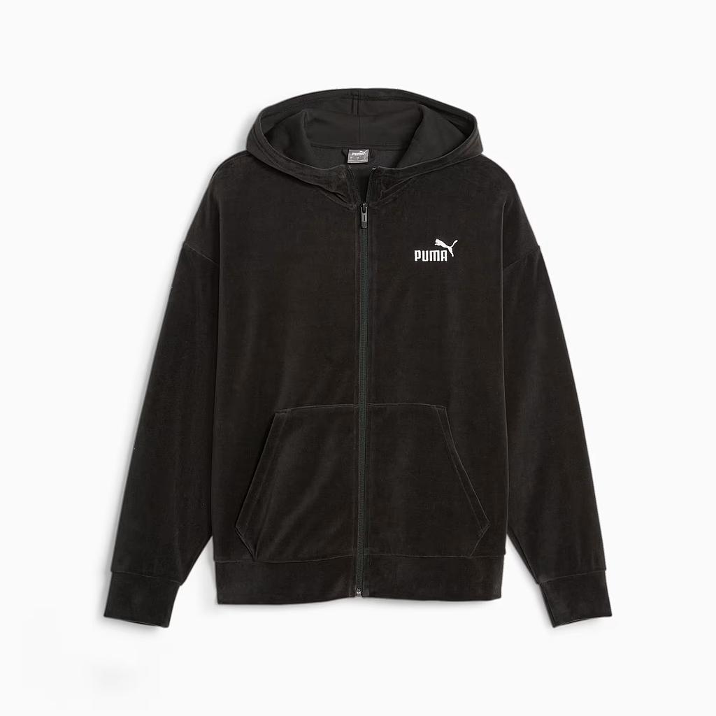 675990 ESS ELEVATED Velour FZ Hoodie ΖΑΚΕΤΑ ΜΕ ΚΟΥΚΟΥΛΑ PUMA