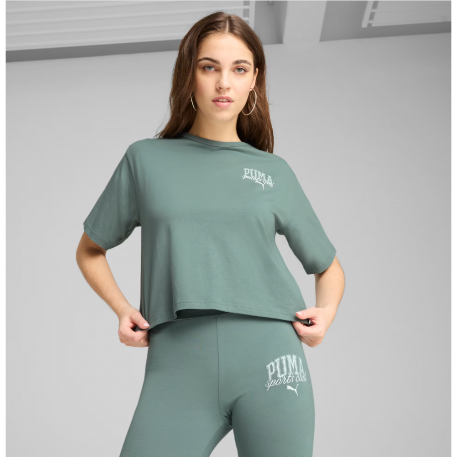 PUMA CLASS Relaxed Crop Tee ΜΠΛΟΥΖΑΚΙ Κ/Μ