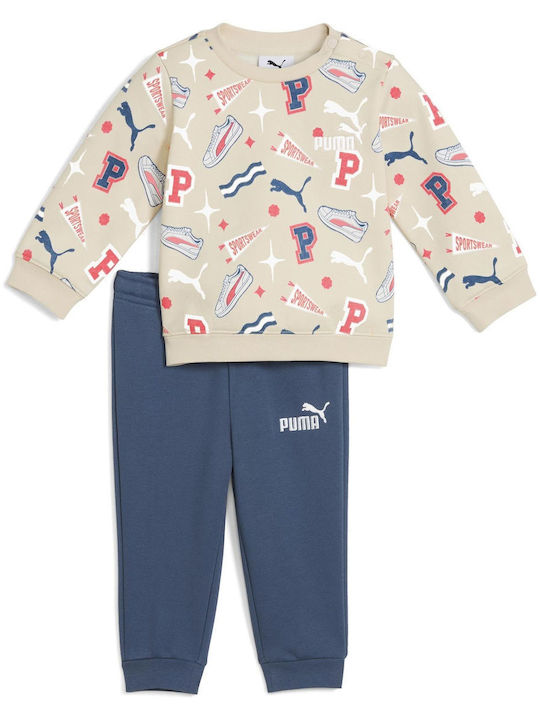 PUMA MINICATS AOP Crew Set FL INF ΦΟΡΜΑ