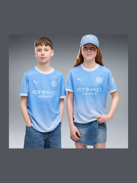 PUMA MCFC Home Jersey Replica Jr ΦΑΝΕΛΑ ΠΟΔΟΣΦΑΙΡΟΥ Κ/Μ