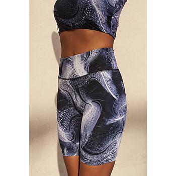 Blue Galaxy Biker Shorts Dazzler -One Size