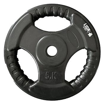 RUBBER WEIGHT LIFTING PLATE 5kg Φ28 LIGA