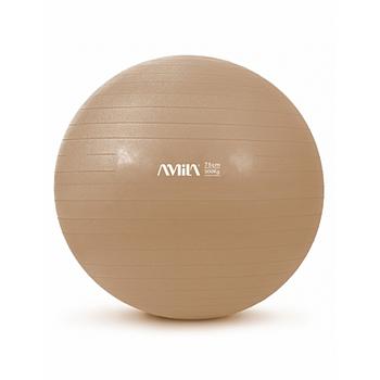 Μπάλα Γυμναστικής AMILA GYMBALL 75cm Χρυσή Bulk (48415)