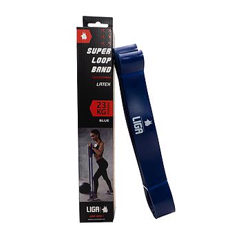 HLB-5 Λάστιχο αντίστασης heavy duty latex band χρώμα μπλέ 208εκ 4 5εκ 3 2εκ LIGA