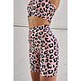 Pink Leopar Biker Shorts Dazzler - One Size